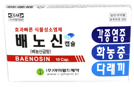 배노신캡슐(배농산급탕) (다래끼)