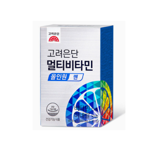 고려은단 멀티비타민 올인원 맨(KOREA EUNDAN Multivitamin All-In-One Man) 30정