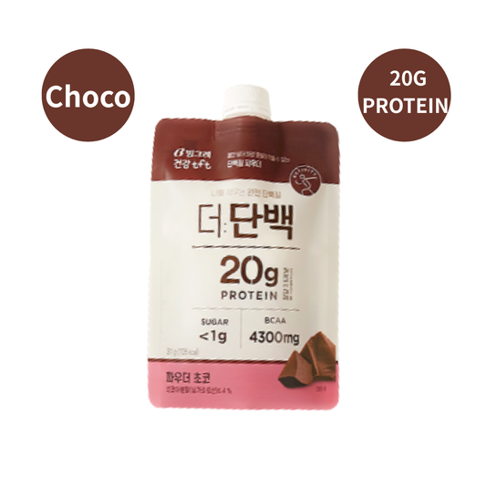 [THE DANBAK] 단백질 쉐이크 초코 32g x 7개입 | Choco Protein Shake Pouch, 7ct