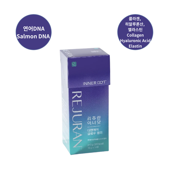 [Rejuran]이너닷 DNA 글로우 젤리 15g x 14포 | Inner Dot DNA Glow Jelly 15g x 14 Sticks