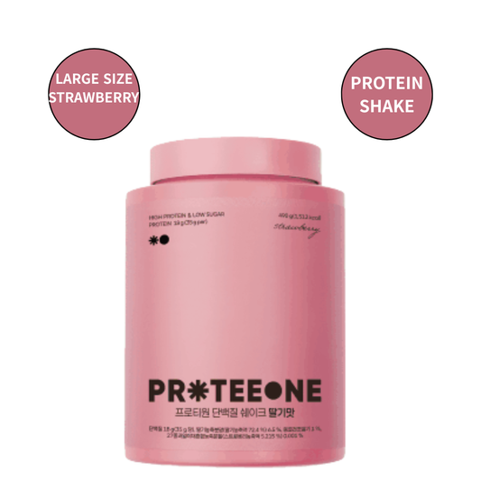[PROTEEONE] 단백질 쉐이크 딸기맛 대용량 | Strawberry Protein Shake, Large Size