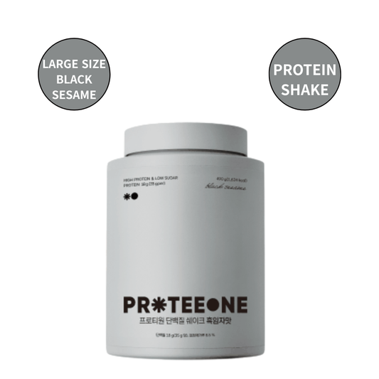 [PROTEEONE] 단백질 쉐이크 흑임자맛 대용량 | Black Sesame Protein Shake, Large Size
