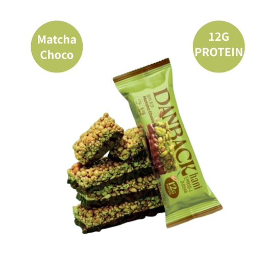 [DANBACKHANI] 프로틴바 말차초코 38g x 10개입 | Matcha Choco Protein Bar, 10ct