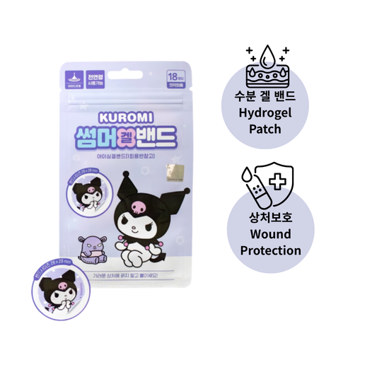 쿠로미 아이싱 겔 밴드 18매입(Kuromi Icing Gel Band 18P)