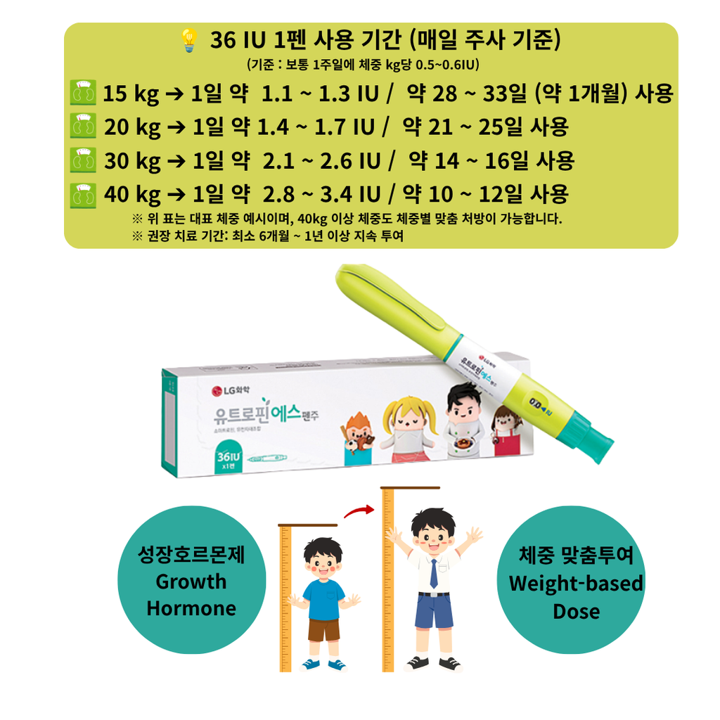 유트로핀에스펜주 36IU(Eutropin S Pen Inj. 36IU)